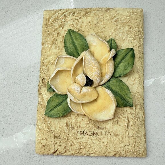 Cheri Blum Set Of 3 3D Resin Hanging Wall Plaques Plants Butterflies And Herbs - Picture 5 of 12